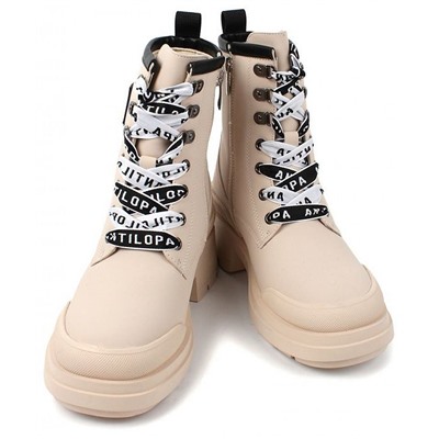 AL7682 беж Ботинки зима для девочек (33-38)/6