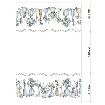 Скатерть «Этель» Flower mood, 146×110 см, 100% хлопок, репс 210 г/м²