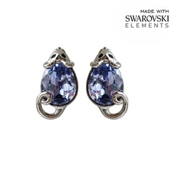 Серьги с кристаллами Swarovski