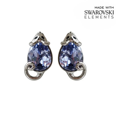 Серьги с кристаллами Swarovski