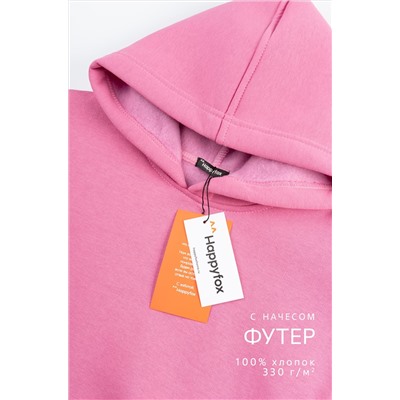 Теплый костюм для девочки из футера с начесом Happyfox