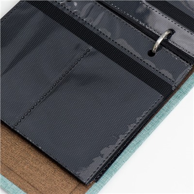 Фотоальбом на 100 фото 13.2×8.5 см «Бирюза», альбом для мини камер, текстиль, 3×15×14.5 см