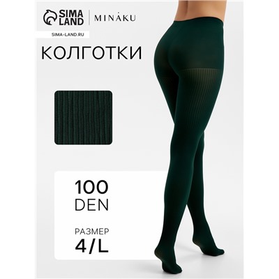 Женские колготки MINAKU 100 ден, хаки, размер 4/L