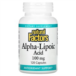 Natural Factors, Alpha-Lipoic Acid, 100 mg, 120 Capsules