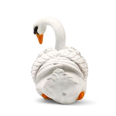 Садовая фигура из полистоуна «Лебедь», 40×37×25 см