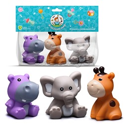 Набор игрушек для купания "Животные Африки" в пакете