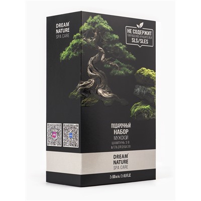 Подарочный набор мужской DREAM NATURE SPA CARE «Японские мотивы», шампунь 500 мл, гель для душа 500 мл