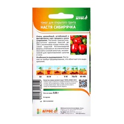 Семена Томат «Настя сибирячка», 0.08 г, «Агрос»