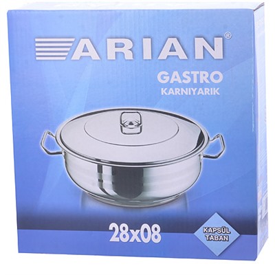 80428 Кастрюля 4,5л.Arian Gastro 28х08 Турция (х4)