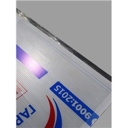 УЦЕНКА Сотовый поликарбонат 6 мм, 2.1×6 м, УФ- защита, 0.70 кг/м², прозрачный
