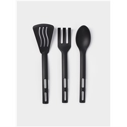 Набор кухонных принадлежностей Доляна «Глори», 3 шт., чёрный