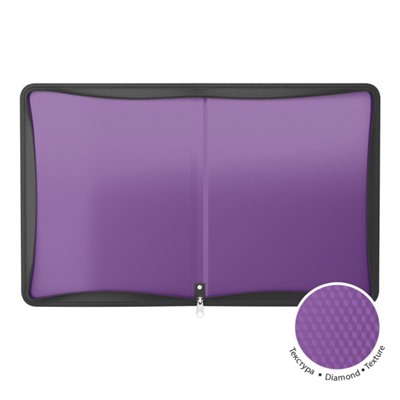 Папка на молнии вокруг А4 50350 Diagonal Vivid ассорти ErichKrause