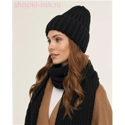 M 1158 S 1158 Комплект женский флис (колпак+шарф) (56-58)