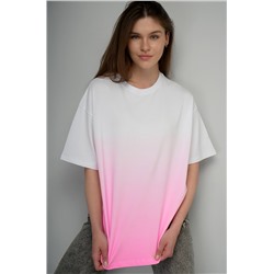 Женская хлопковая футболка оверсайз Happyfox