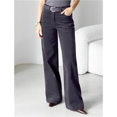 Брюки из эластичного микро-вельвета