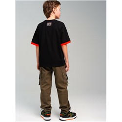 Брюки текстильные утепленные флисом для мальчиков