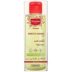 Mustela, Stretch Marks Oil, Fragrance Free, 3.55 fl oz (105 ml)