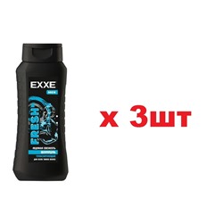 EXXE Men Шампунь 400мл Тонизирующий Fresh 3шт