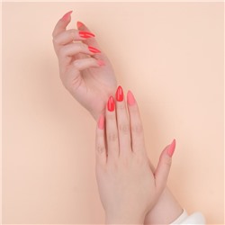 Накладные ногти, 24 шт., с клеевыми пластинами, форма миндаль, цвет неоновые/матовые, розовые