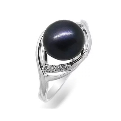 Кольцо из серебра жемчуг, К1543ч