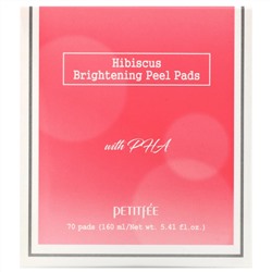 Petitfee, Hibiscus, Brightening Peel Pads, 70 Pads, 5.41 fl.oz (160 ml)