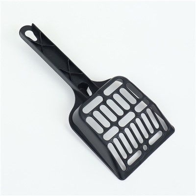 Туалет с бортом, 50×35×18 см, черный