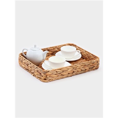 Корзинка для подачи Доляна «Камыш», 36×28×6 см, из соломы