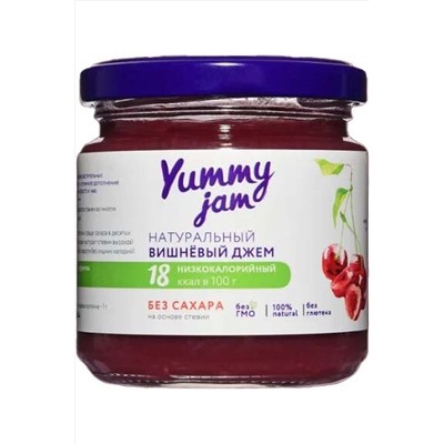Джем Вишнёвый, низкокаллорийный Yummy 200г ЭКОПРОДУКТЫ, 1193786