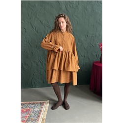 Платье женское  PUFF059/03/Коричневый, бежевый