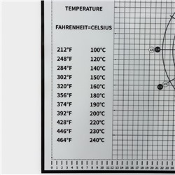 Коврик для выпечки и раскатки теста с разметкой, армированный, силикон, 60×50 см, чёрный