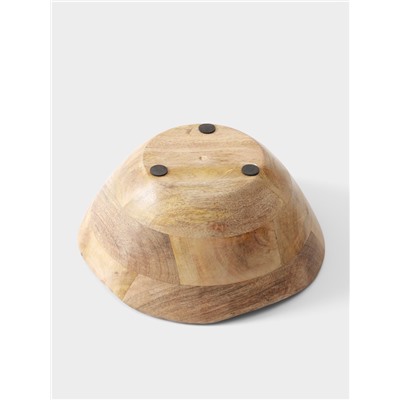 Салатник «Васильки», 23×23×10.5 см, дерево манго