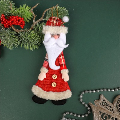 Елочное украшение Дед мороз 20*10 см / Е158 /уп 10/400/ микс