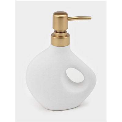 Дозатор для жидкого мыла Modern Gold, белый