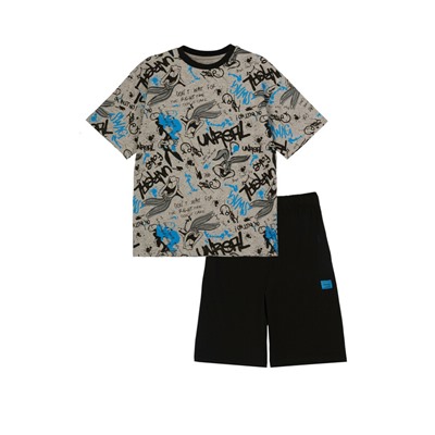 Комплект трикотажный для мальчиков: фуфайка (футболка), шорты