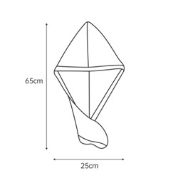 Супер впитывающее Полотенце для волос, Нетканое волокно, 25x65 см, 1 шт