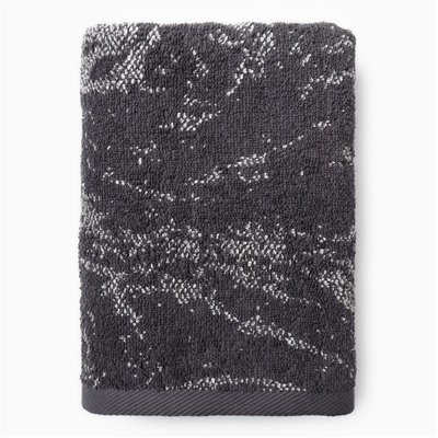 Полотенце махровое Этель «Павел» серый, 50×90 см, 100% хлопок, 420 г/м², серое