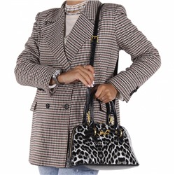 Сумка 6118Q black white Polina&Eiterou