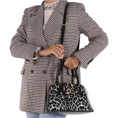 Сумка 6118Q black white Polina&Eiterou