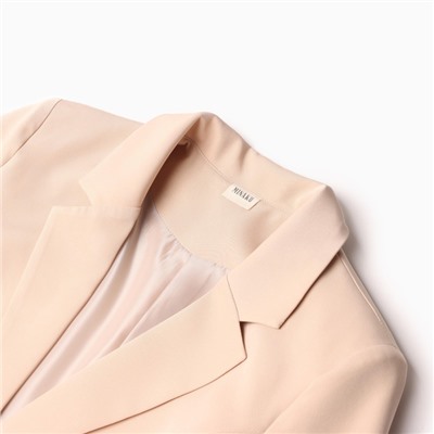 Пиджак женский MINAKU: Casual Collection, песочный, размер 44