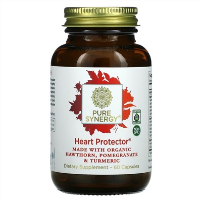 Pure Synergy, Органическое средство для защиты сердца, 60 растительных капсул