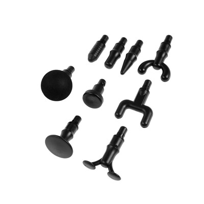 Массажёр для тела LEM-11, перкуссионный, 9 насадок, 9 режимов, чёрный