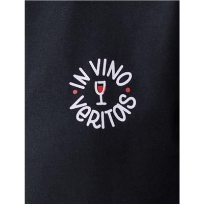 Футболка с принтом свободная эластичная из премиального хлопка