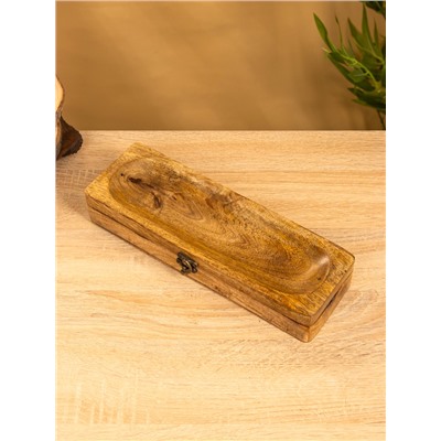 Подставка под благовония с хранением «Футляр», 31×10×5.5 см, дерево шишам