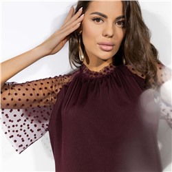 Платье с прозрачными рукавами, Светиться изнутри (new)