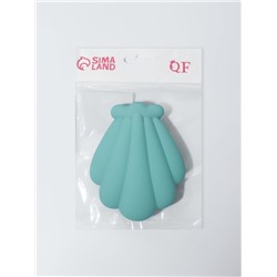 Расчёска массажная «Ракушка», 11×8.5 см, голубая