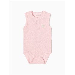 Боди без рукавов Крошка Я Melange, рост 68-74, розовое