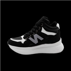 Кроссовки на меху В941-2 черные п/п