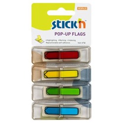 Закладки с клеевым краем Stick`n 12х45 мм 4цв х 30л Z-сложение 26018 (822803) Hopax