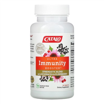 Catalo Naturals, Ultra Immunity Booster, Echinacea & Elderberry Blend,  60 Tablets