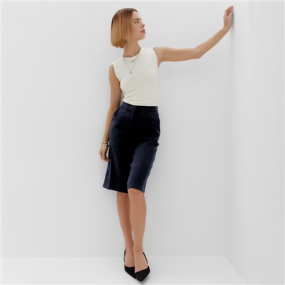 Бермуды женские MINAKU: Safari, синие, размер 44